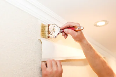 Pose de papier peint à la Sône — revêtements muraux et toiles de verre